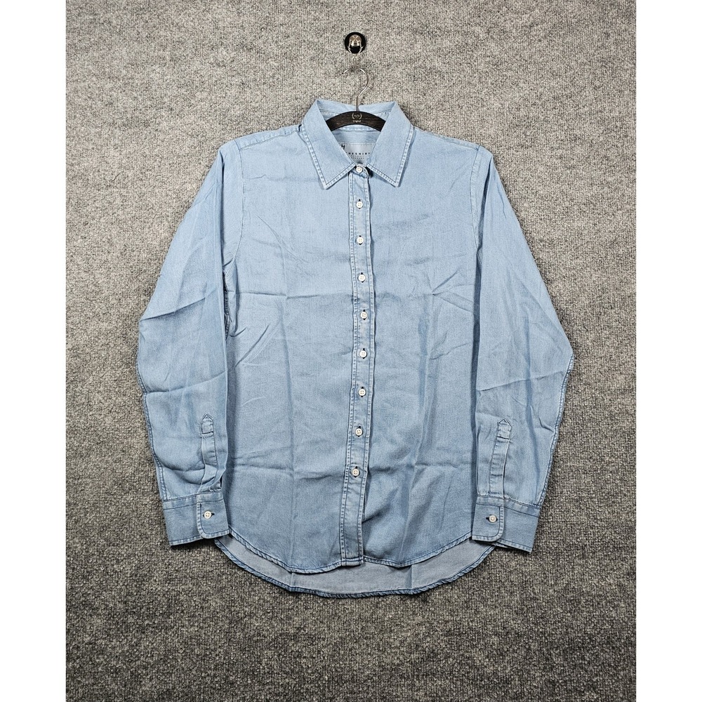 The Shirt Rochelle Behrens The Denim Shirt Size XS Blue Chambray